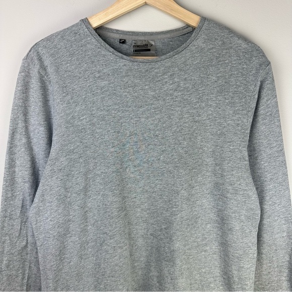 Gymshark Regular Fit Cotton T-shirt Gray Small Men's - Picture 2 of 8